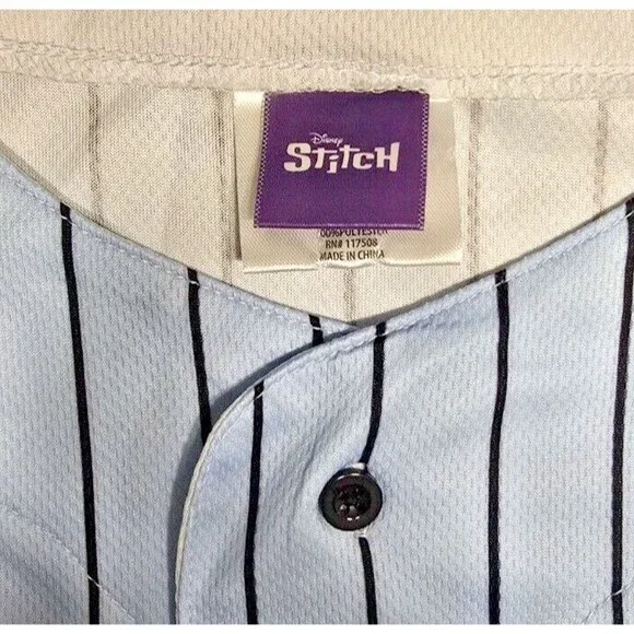 STITCH - Disney Men's Baseball Shirt 2X, Button Up, Short Sleeves, Great Graphic - Picture 5 of 10